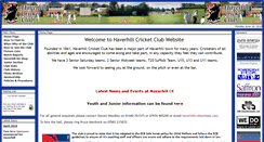Desktop Screenshot of haverhillcricketclub.co.uk