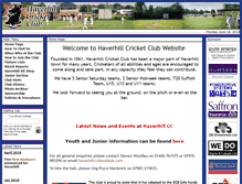 Tablet Screenshot of haverhillcricketclub.co.uk